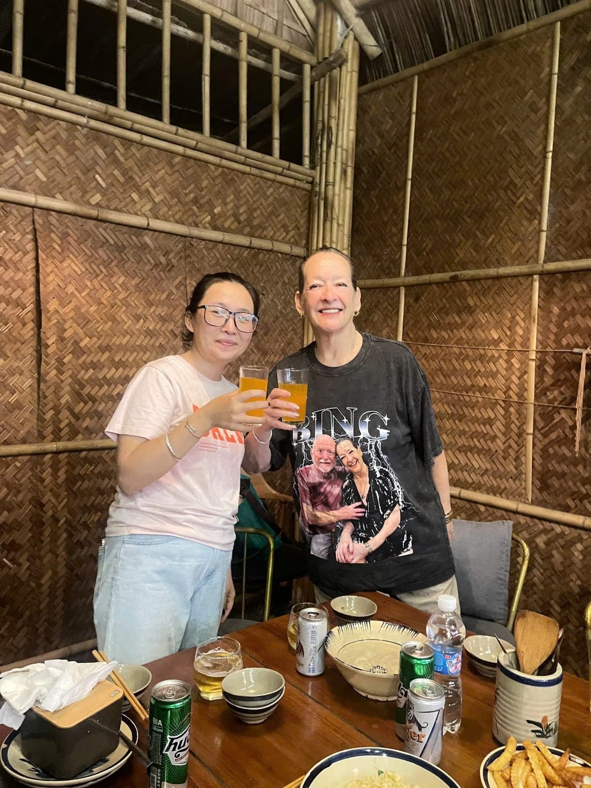 Moments from the Chef B family's stay