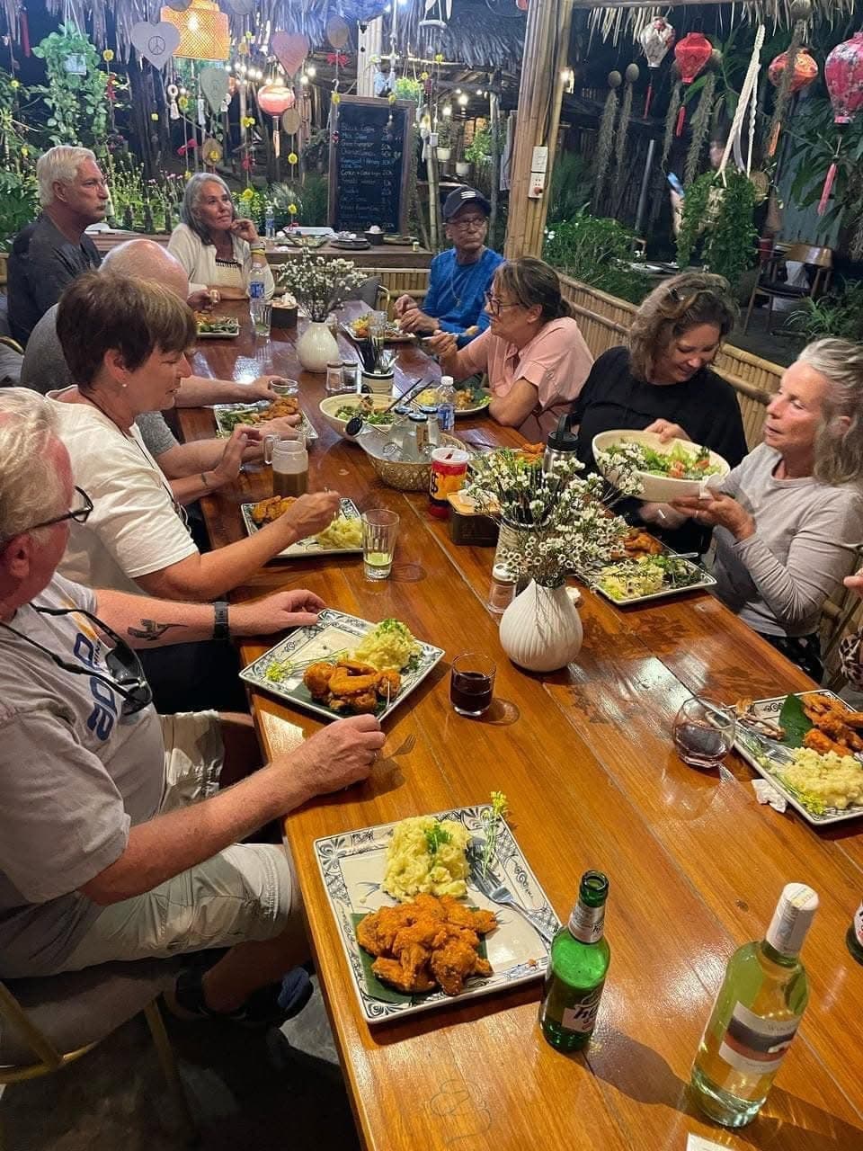 A farm-to-table dinner spread